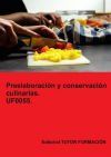 Preelaboración y conservación culinarias. UF0055.