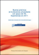 Portada de Buenas prácticas en la docencia universitaria con apoyo de TIC: experiencias en 2011