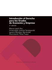 Portada de Introducción al Derecho para los Grados de Economía y Empresa (3ª edición)