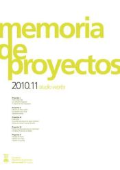 Portada de Memoria de proyectos 2010-11 (Ebook)