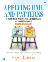 Portada de Applying UML and Patterns