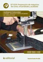 Portada de Preparación de máquinas de corte, ensamblado y acabado. TCPF0209 (Ebook)