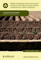 Portada de Preparación del terreno para la instalación de infraestructuras, siembra y plantación de cultivos herbáceos. AGAC0108 (Ebook)