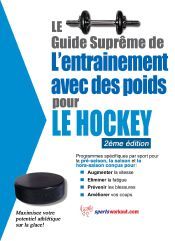 Portada de Le guide suprême de l'entrainement avec des poids pour le hockey (Ebook)