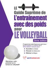 Portada de Le guide suprême de l'entrainement avec des poids pour le volleyball (Ebook)