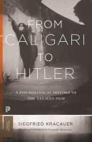 Portada de From Caligari to Hitler