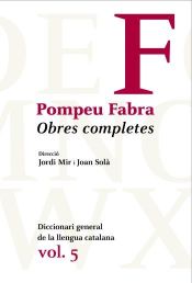 Portada de Obres Completes de Pompeu Fabra, 5