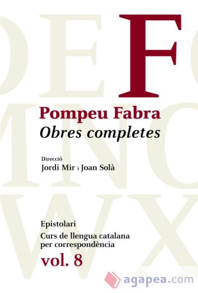 Obres Completes de Pompeu Fabra, 8