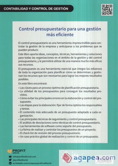 Control presupuestario