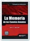 Portada de LA MEMORIA DE LAS CUENTAS ANUALES