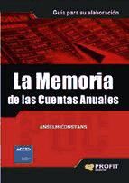 Portada de La memoria de las cuentas anuales (Ebook)