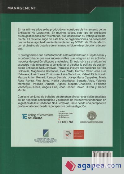 Nuevas tendencias en la gestion de las entidades no lucrativas