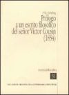 Prólogo a un escrito filosófico del señor Victor Cousin (1834)