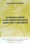 Propiedad agraria dos señoríos cordobeses : Fernán-Núñez y Montemayor