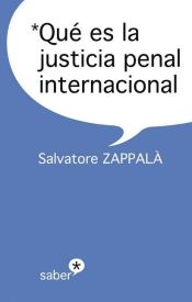 Portada de Qué es la justicia penal internacional