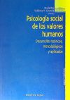 Psicología social de los valores humanos. Desarrollos teóricos, metodológicos y aplicados