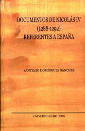 Portada de Documentos de Nicolás IV (1288-1292) referentes a España