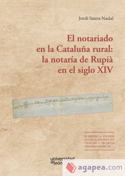 El notariado en la cataluña rural: la notaría de Rupià en el siglo XIV