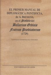 Portada de El primer manual de diplomática pontificia de a. Brémond