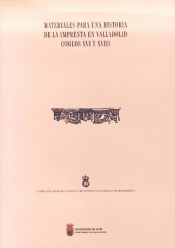 Portada de Materiales para una historia de la imprenta en Valladolid (siglos XVI y XVII)