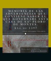 Portada de Memoria de las advertencias que conviene saber el que governare esta casa de San Pedro de Montes, a&ntilde;o de 1597