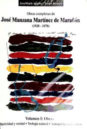 Portada de Obras completas de José Manzana Martínez de Marañón (1928-1978)
