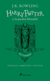 Portada de Harry Potter y la piedra filosofal. Slytherin