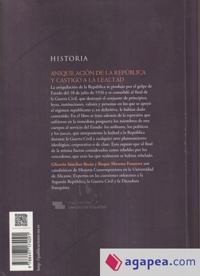 Aniquilaci&oacute;n de la Rep&uacute;blica y castigo a la lealtad