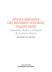 Portada de Singularidades del Régimen Señorial Valenciano