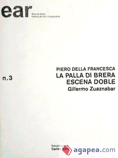 Piero Della Francesca. La Palla di Brera escena doble