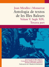 Portada de Antologia de textos de les Illes Balears. Volum V. Segle XIX. Tercera part