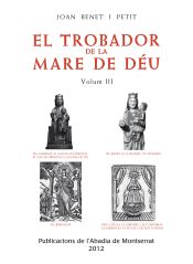 Portada de El trobador de la Mare de Déu, Vol. 3