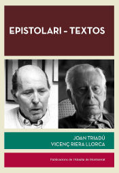 Portada de Epistolari-Textos