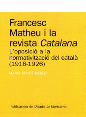 Portada de Francesc Matheu i la revista Catalana