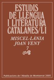 Portada de Miscel·lània Joan Veny 7