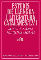 Portada de Miscel·lània Joaquim Molas, 1