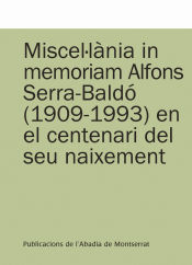 Portada de Miscel·lània in memoriam Alfons Serra-Baldó (1909-1993) en el centenari del seu naixement