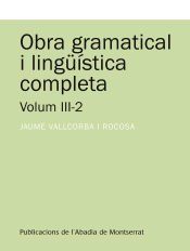 Portada de Obra gramatical i ling&uuml;&iacute;stica completa, Volum 3-2