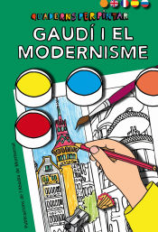 Portada de Quaderns per pintar. Gaudí i el Modernisme