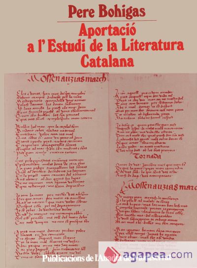 Aportació a l'estudi de la literatura catalana