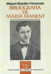 Portada de Bibliografia de Marià Manent