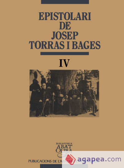 Epistolari de Josep Torras i Bages, vol. IV