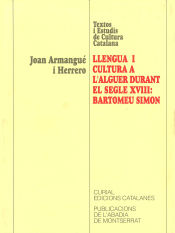Portada de Llengua i cultura a l'Alguer durant el segle XVII: Bartomeu Simón