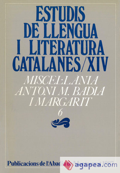 Miscel·lània Antoni M. Badia i Margarit, 6