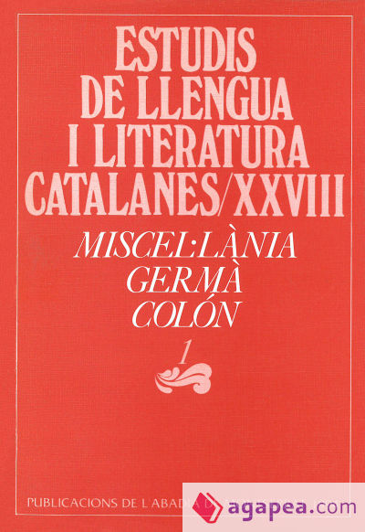 Miscel·lània Germà Colón, 1