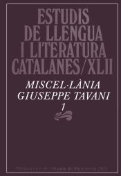 Portada de Miscel·lània Giuseppe Tavani, 1