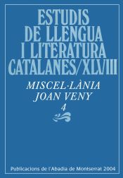 Portada de Miscel·lània Joan Veny, 4
