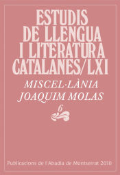 Portada de Miscel·lània Joaquim Molas, 6