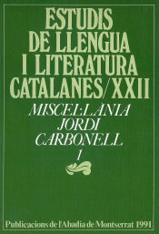 Portada de Miscel·lània Jordi Carbonell, 1