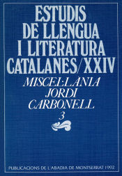 Portada de Miscel·lània Jordi Carbonell, 3